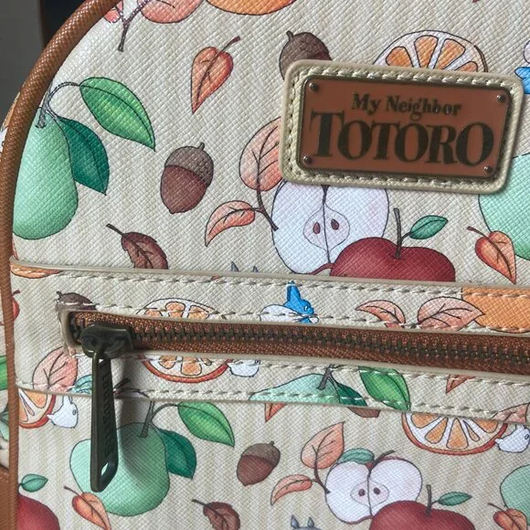Loungefly Studio Ghibli My Neighbor Totoro Fruit Mini Backpack - Picture 3 of 5